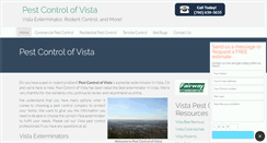 Desktop Screenshot of pestcontrol-vista.com