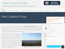 Tablet Screenshot of pestcontrol-vista.com